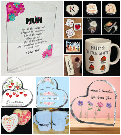 An assortment of gifts both ornamnetal and practical for that special lady in your life.