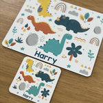 Personalised Childrens Placemat & Coaster Set